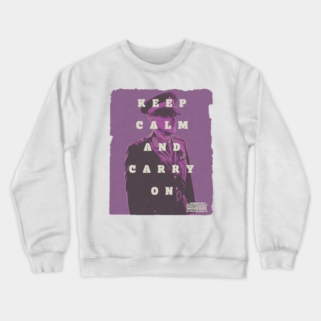 keep calm and carry on purple cary elwes Crewneck Sweatshirt by Super-TS